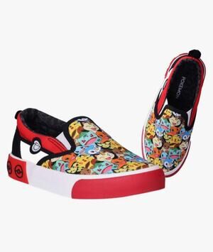Ground Up Pokemon Slip on fashion sneaker unisex boys girls youth size 6 shoes
